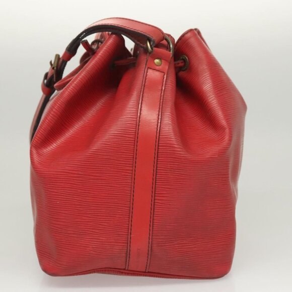 LOUIS VUITTON Epi Petit Noe Shoulder Bag Red M44107 LV Auth 127112 - Picture 4 of 16